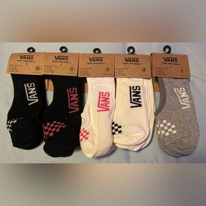 15 PAIRS - Vans Women’s Classic Check No-Show Socks: Size 7-10 NEW w/ TAGS